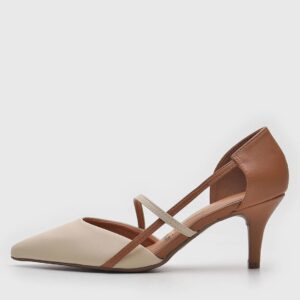 Scarpin Vizzano Tiras Off-White